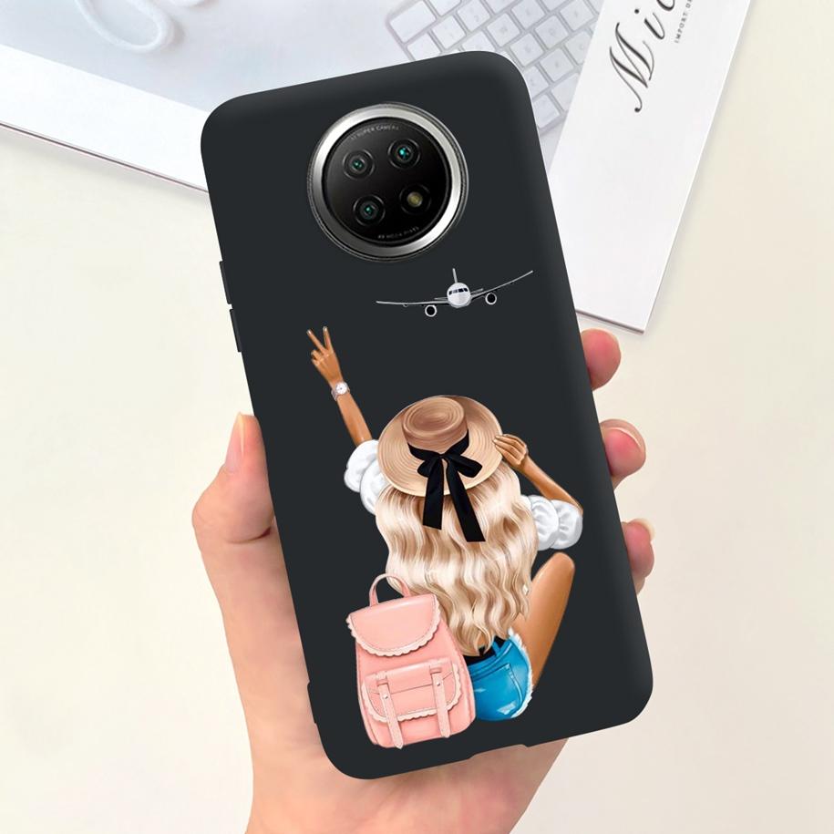 For Xiaomi Redmi Note 9T Note 9 5G Case Fashion Flower Shockproof Silicone Soft Matte Phone Cover For Xiomi Redmi Note 9T Fundas