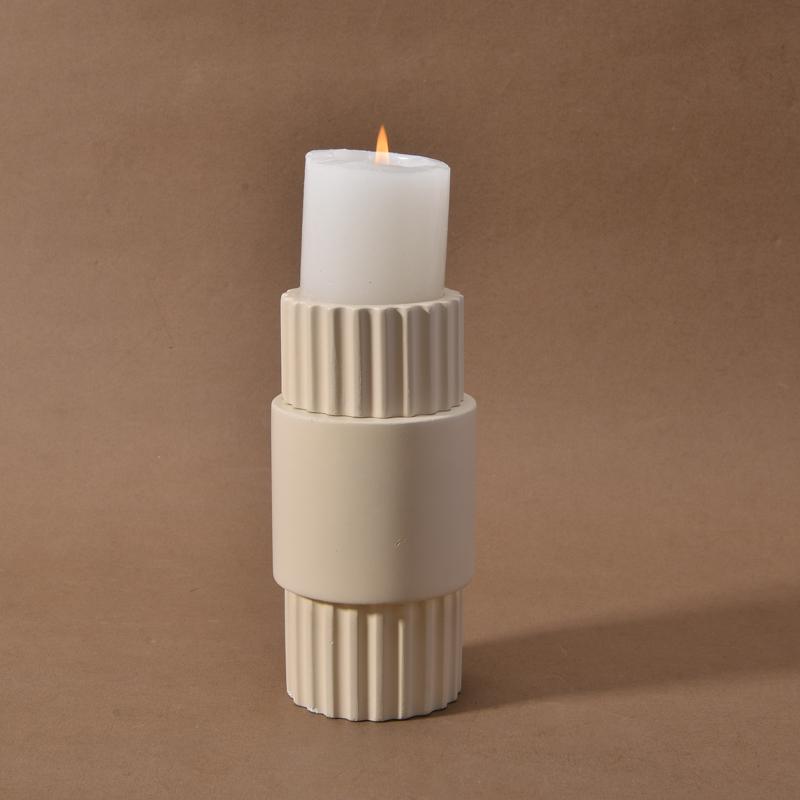 2025 Private Label Ramadan Home Decor Travertin Stone Home Decor Incense Cones Holder Travertine Candle Holder