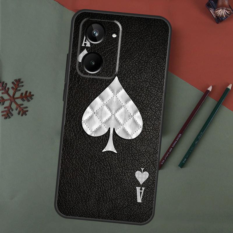 Ace of Spades Case For Realme C61 C53 C55 C33 C63 C51 C65 C67 C71 C75 11 12 13 14 15 Pro Plus GT6 GT7 Pro
