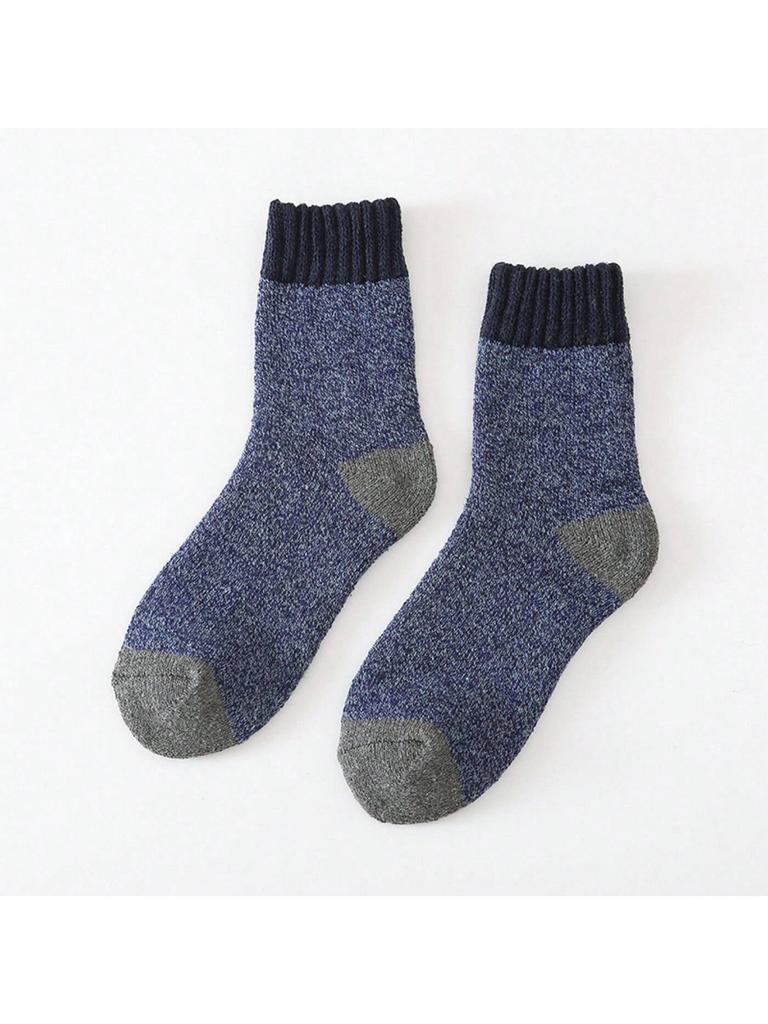 Wool Socks Men Thick Winter Cashmere Vintage Harajuku Style Long Warm Sock Comfortable Male Husband Gift