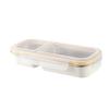 Stainless Steel Snack Containers Divided Condiment Box with Lids Lunch Box