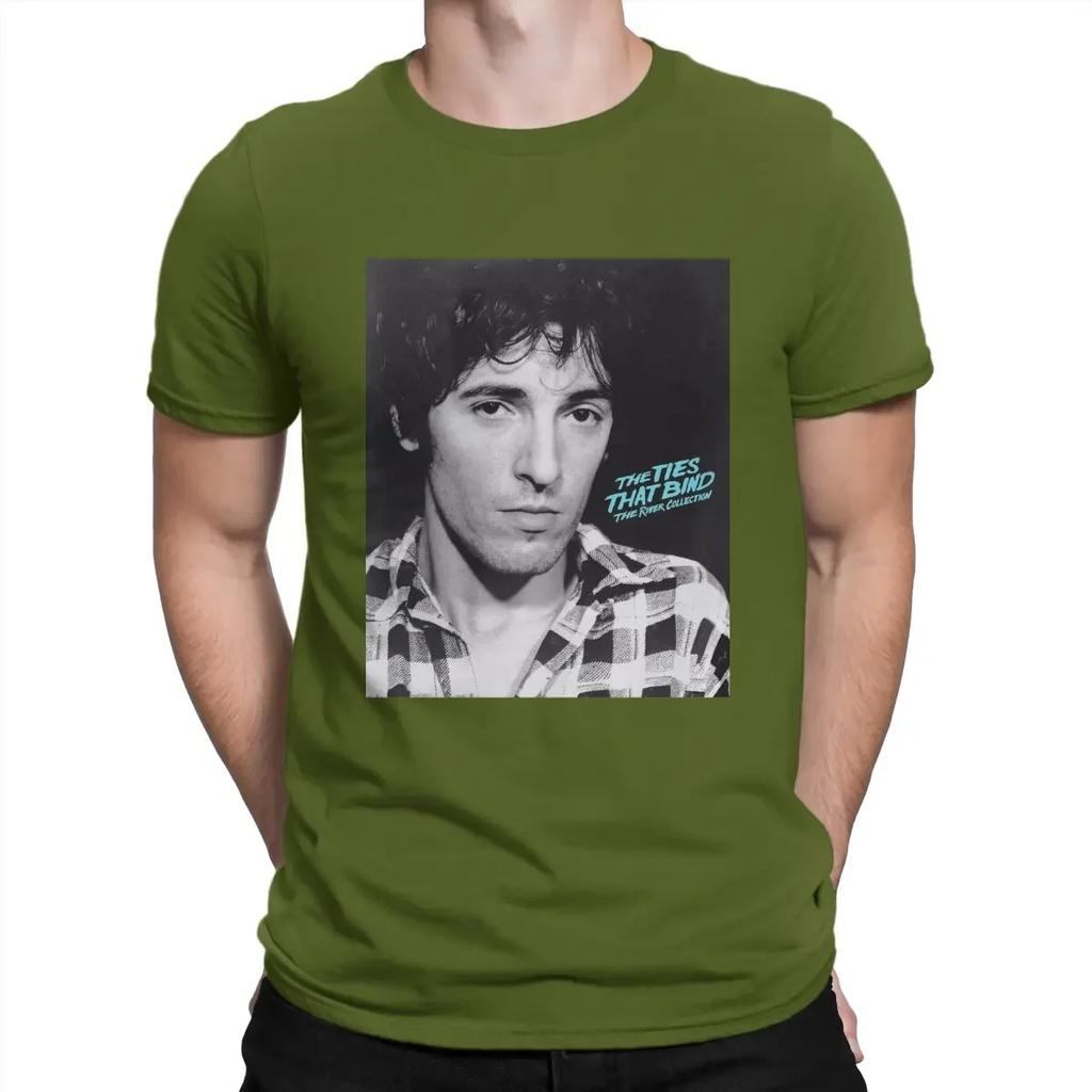 Cheavyweight Size S-5XL Bruce Street Band Springsteen TShirt The River Individuality T Shirt Harajuku Streetwear Hipster