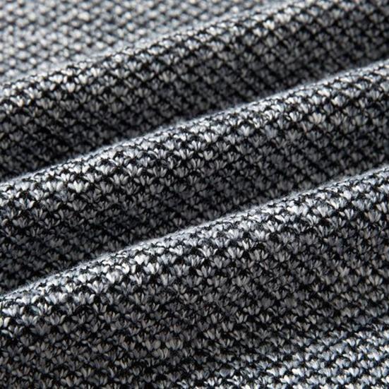 Men Fall Winter Cardigan Coat Drawstring Hooded Thick Velvet Lining Ribbed Cuffs Hem Solid Color Knitted