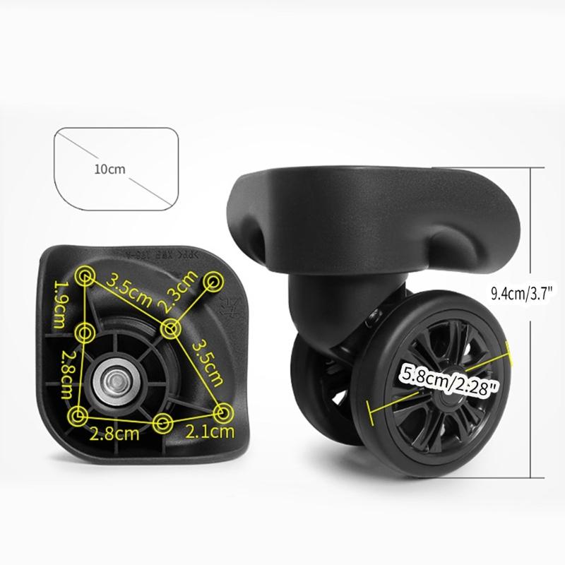 Прочные запасные колеса для багажа, отремонтируйте свой чемодан с помощью плавно вращающихся на 360° деталей и аксессуаров