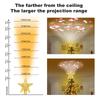 3D Glitter Projection Xmas Tree Lighting Snowflake Stars Party Decor New Christmas Tree Toppers