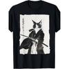 Уникальная футболка Ukiyo-e Art Vintage Warrior Feline - удобная футболка с графическим принтом для мужчин и женщин - долговечный принт