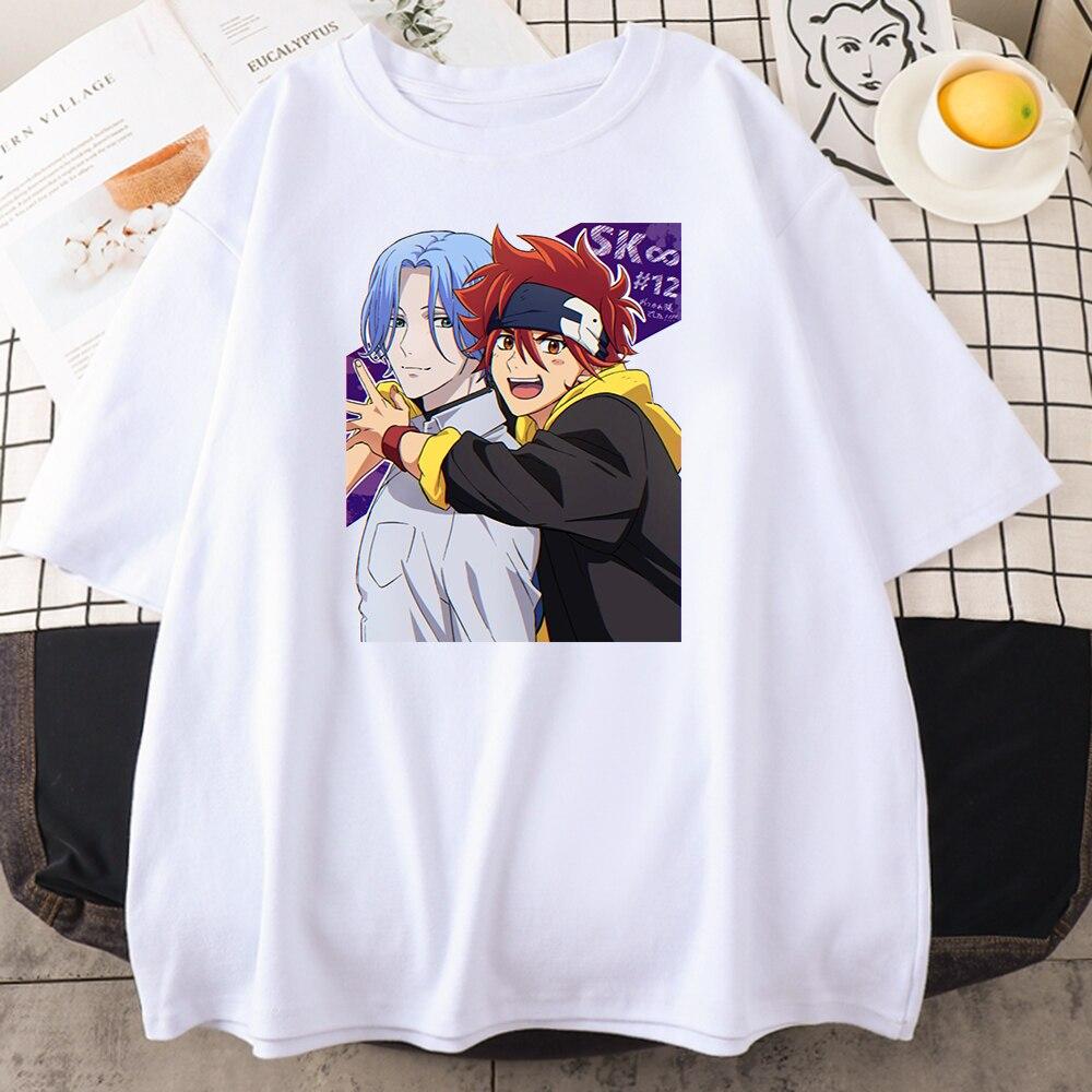 Anime Sk8 Reki Kyan Langa Hasegawa Clothing Women Loose Crewneck T -Shirt Summer Fashion Breathable Casual Loose Unisex T -Shirt