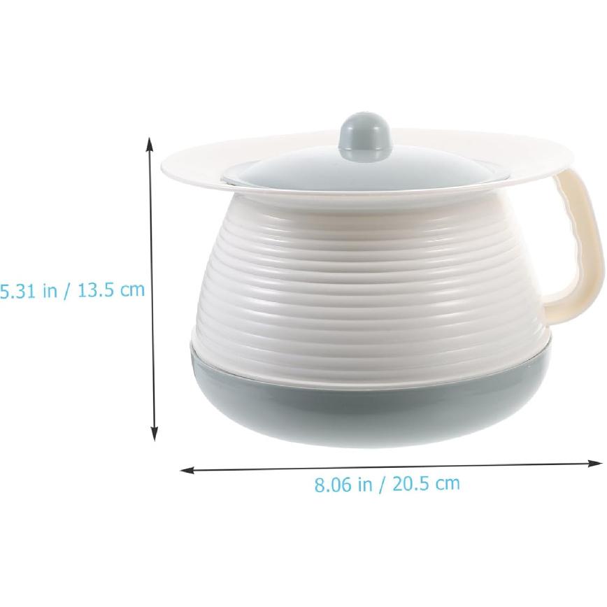 Homoyoyo Ночной горшок для взрослых и женщин с крышкой - Портативный горшок для мочи и ведро для мочи с ручкой - Идеально подходит для чрезвычайных ситуаций, кемпинга и использования у кровати