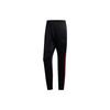 Mid-Waist Striped Casual Knit Sports Pants Men Bottoms Black FH7731