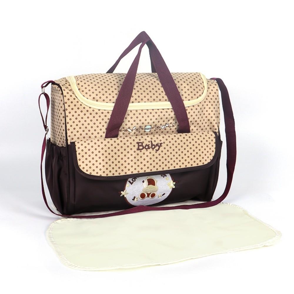 5Pcs/set Multifunctional Baby Diaper Bag Large Capacity Crossbody Bags New Shoulder Bag Mother Baby