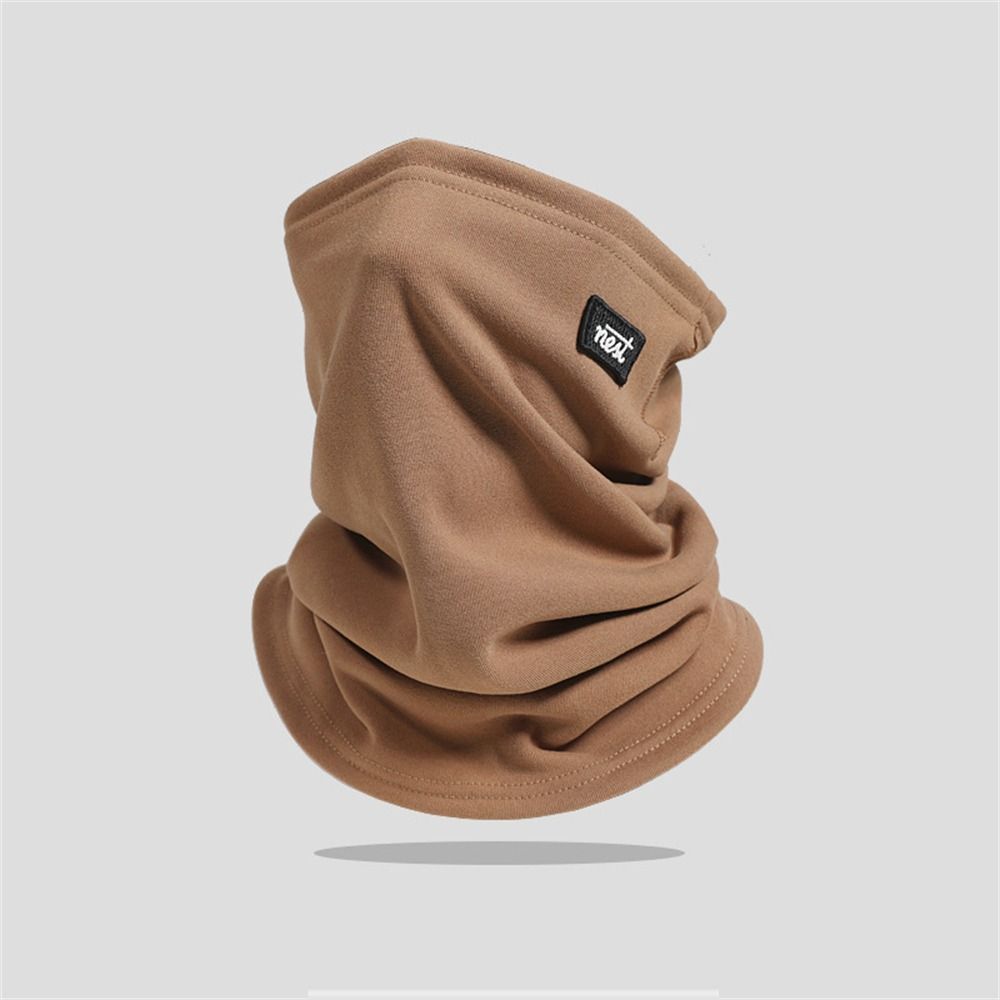 Solid Color Neck Gaiter Fleece Half Face Mask Fashion Ski Tube Scarf Men & Women