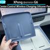 Для XPeng G6 2025 Беспроводная зарядка центральной консоли автомобиля Силиконовая панель Силиконовый противоскользящий коврик Аксессуары для интерьера автомобиля