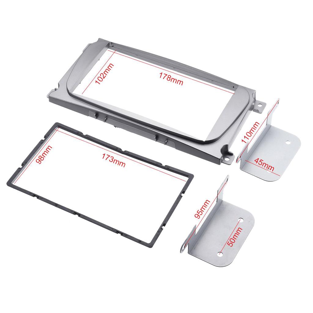 2Din Car Stereo Radio DVD Panel Audio Mount Fascia Kit for Ford Focus II Mondeo S-Max C-Max Galaxy II Kuga