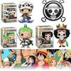 Funko Pop One Piece Luffy Brook Chopper Zoro Nami Law Action Figure Toy 9cm