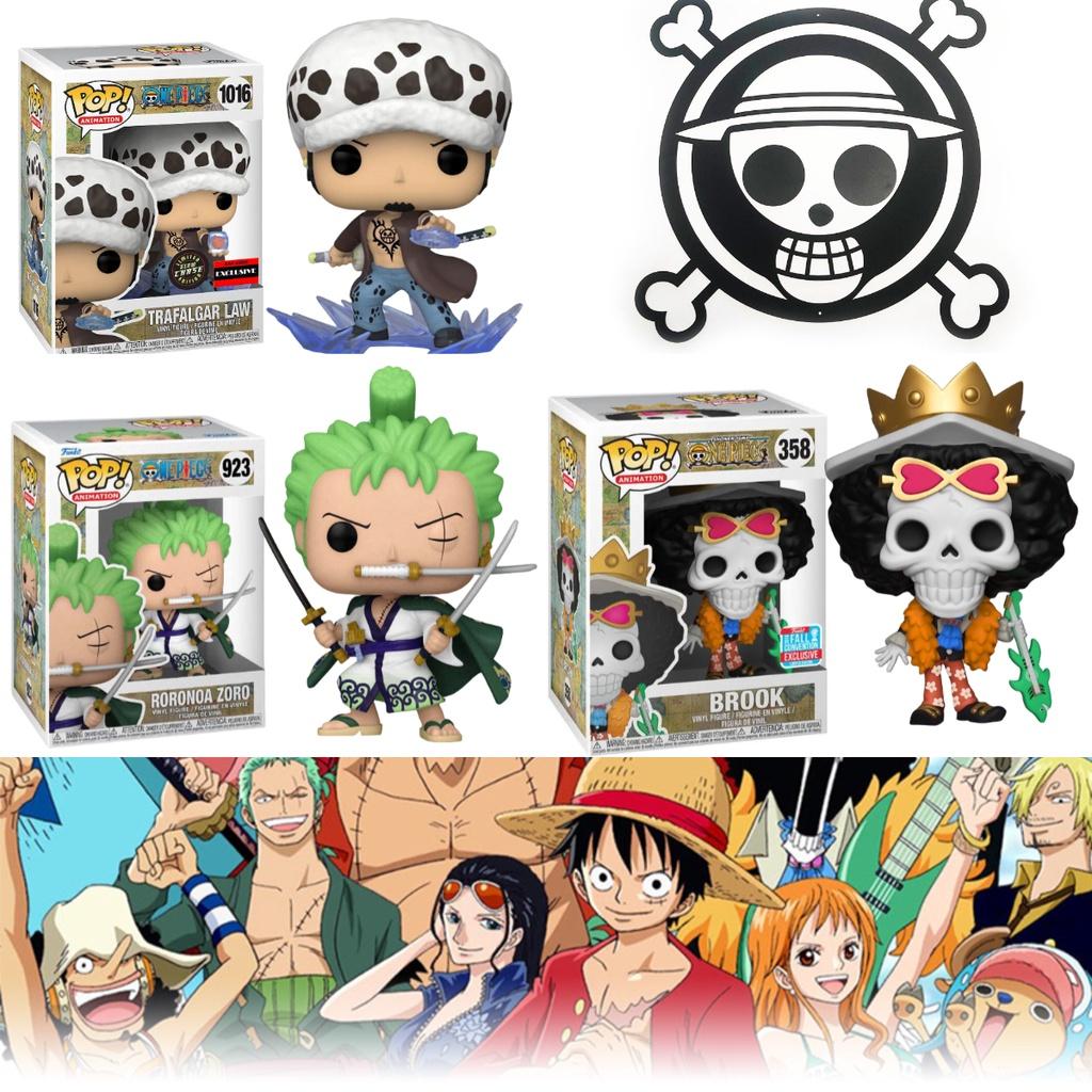 Funko Pop One Piece Luffy Brook Chopper Zoro Nami Law Action Figure Toy 9cm