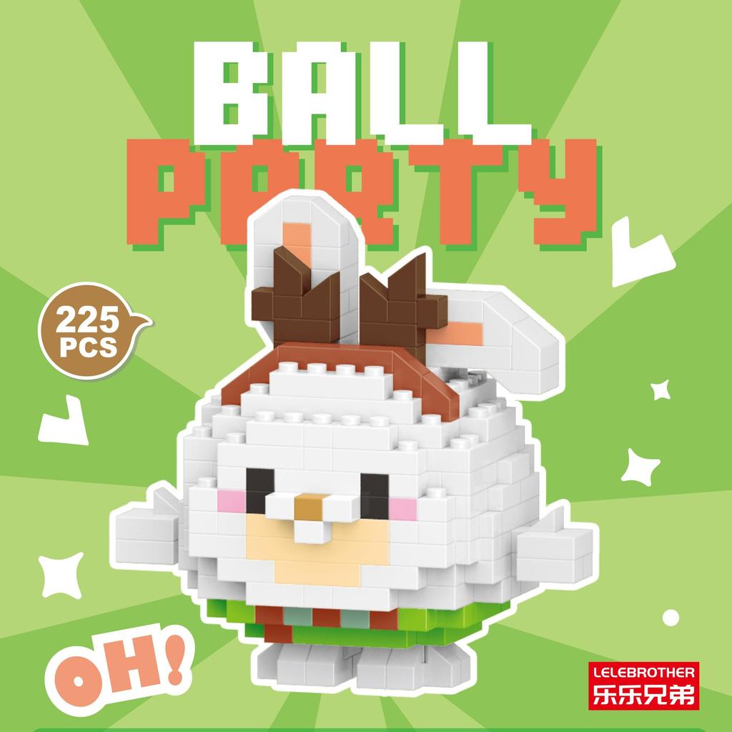 Серия кукол-животных из микрочастиц, строительные блоки, детские сборные игрушки