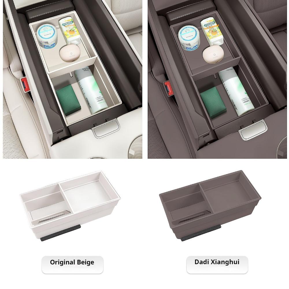 Fit For IM6 LS6 Zhiji LS6 2023-2026 Car Armrest Box Storage Box Central Control Lower Layer Organizer Auto Interior Supplies