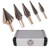 3/5Pcs Hss Cobalt Multiple Hole 50 Sizes Step Drill Bit Set Tools