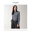 JORYA Weekend Women's Minimalist Mock-Neck Long Sleeve Knit Pullover