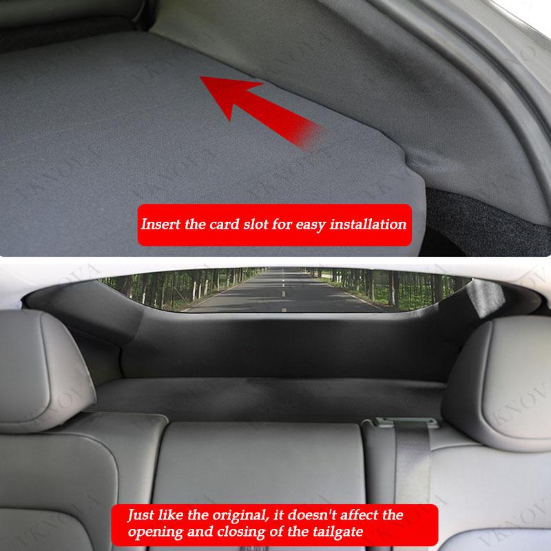 For Tesla Model Y Juniper 2025 Rear Trunk Cargo Cover Privacy Security Shield Luggage Shade Anti-Peeping Car Interior Accessorie