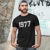 ФУТБОЛКА 1977 - ретро 70-х подарок на день рождения папа мама год рождения дата унисекс винтаж Унисекс Футболка