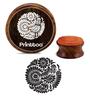 Printtoo Floral & Bird Round Wooden Rubber Stamp Scrap-booking Craft Textile-2