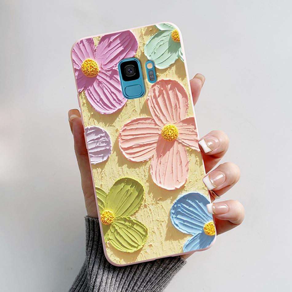 Case For Samsung Galaxy S9 S 9 Plus Phone Cover Cute Cat Cartoon Bear Frog Soft TPU Coque For Samsung S9 Bumper S9+ S9PLUS Funda