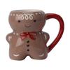 Gingerbread Man Ceramic Mug Christmas Gingerbread Coffee Mug 350ML Gingerbread Man Coffee Cups Christmas Ceramic Tea Mugs Gifts