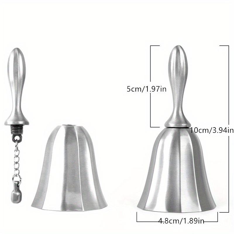 1pc Hand Call Bell Gold Silver Multi-Purpose Bells for Craft Wedding Decoration Alarm School Church Classroom Vintage Bell