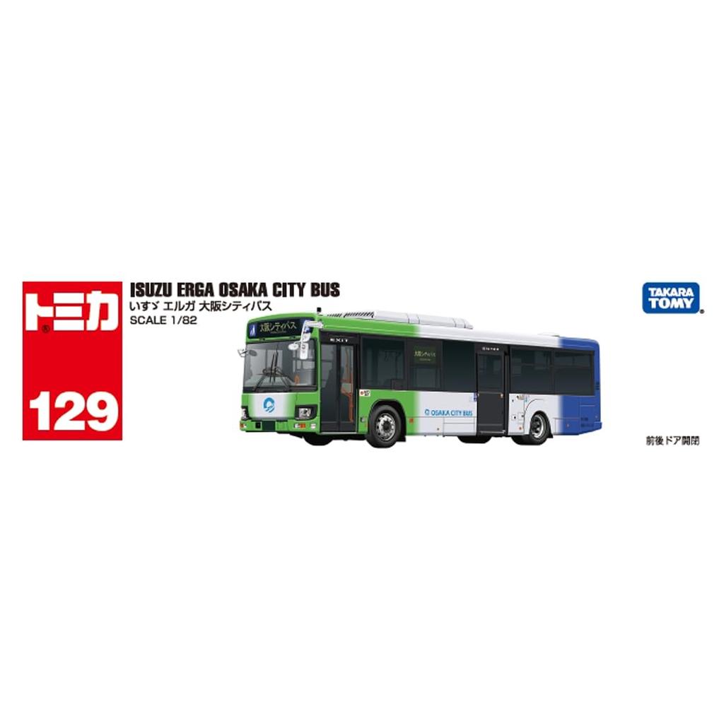 Takara Tomy Tomica Long Type Tomica Isuzu Elga Osaka City Bus Mini Car Toy Ages No.129 3+