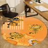 Garfield Pattern Round Rug, Indoor/Outdoor Mat, for Picnic, Gameroom, Bedroom, Office, Living Room, Home Decor Carpet, Birthday Gift