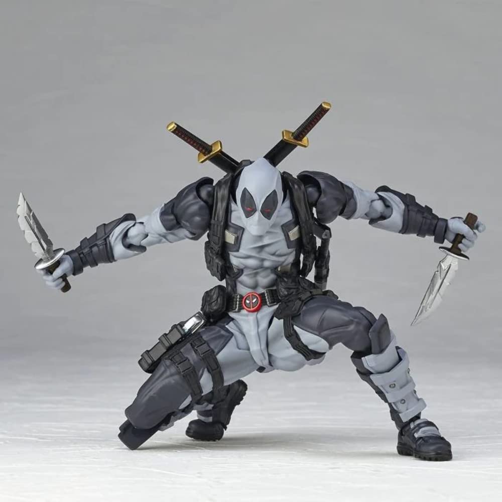 Комплекс фигурок Kaiyodo AMAZING YAMAGUCHI Deadpool color Deadpool color version 170mm окрашенная фигурка Revoltech ver.2.0 X-FORCE ver. версия 2.0