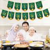 Баннер EID MUBARAK Украшения для вечеринки в честь Рамадана Принадлежности Мусульманский Баннер Гирлянда Для Дома Сада Комнаты Настенный Декор Подарок на Ид