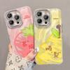 Oil Painting Strawberry Pear Suitable for Iphone16 Apple Feather Yarn Mobile Phone Case 15promax Niche 14 Protective Case X