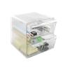 Archivo 2000 Archicubo Bloc de classement à tiroirs 4 tiroirs transparent