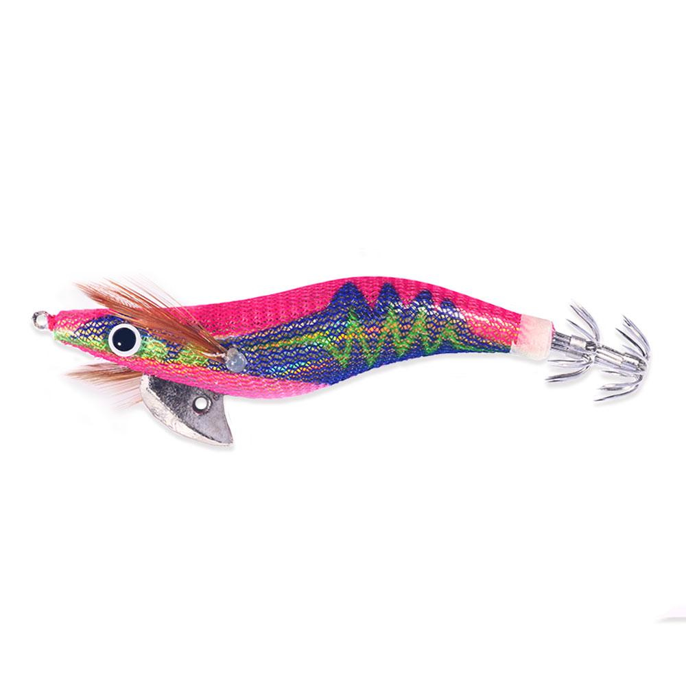 1PCS Boxed 10.5cm/12g Luminous Squid Jig Fishing Wood Shrimp Lure Squid Cuttlefish Jigs Lures Spinnerbait Fishing Baits