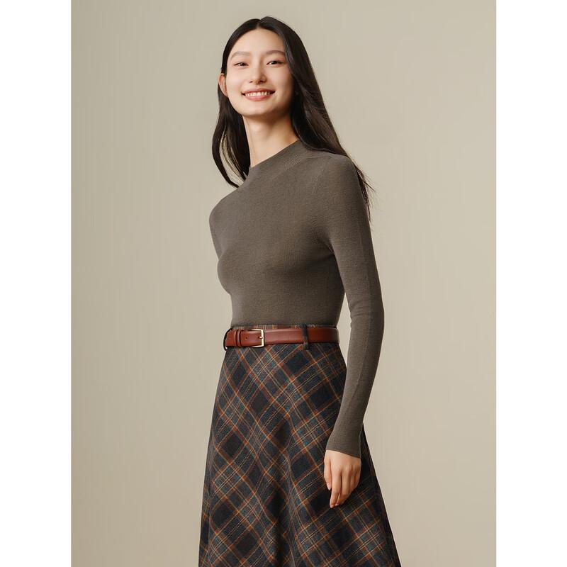 JOOZE ANACO Женский бесшовный трикотажный топ-базовый слой из 100% шерсти, машинная стирка