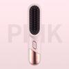 Hair Straightener Brush 4 Temperatures Fast Heating USB Rechargeable Cordless Negative Ions Hot Brush Electric Fluffy Curly Hair Styling Detangling
