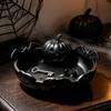 Matte Texture Ornament 3D Printed Pumpkin Jewelry Holder, Spooky Halloween Trinket Tray for Keys, Minimalist Desktop Organizer Rings, Earrings,