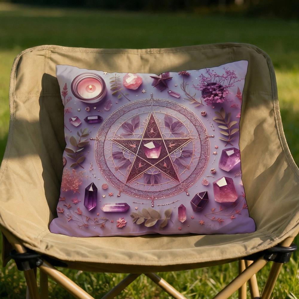 Midsummer Festival Cushion Cover Soft Reversible Durable Pillow Cover MultiScene Use for Home Car Daily Comfort