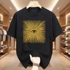 Boho Witchy Tshirt Unisex All Seeing Eye T Shirt Unisexs Unisexs Short Sleeve Round Neck Printed Tshirt Crewneck Streetwear Tops