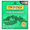 Чай Twinings Чистый черный чай Ирландский завтрак, Пакетики, 50 шт., 100 г (3,53 унции)