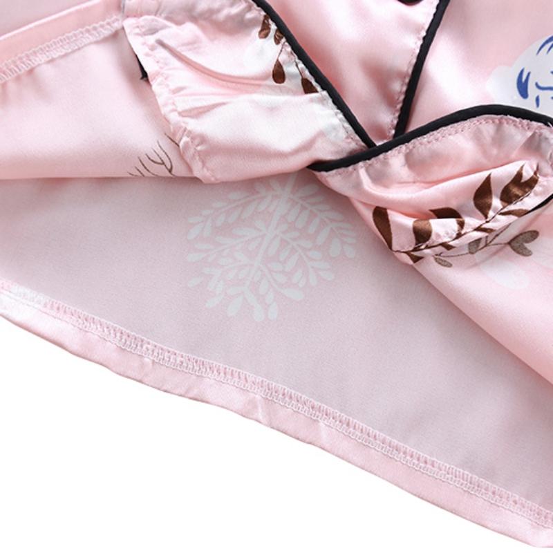 Одежда для сна для маленьких девочек и мальчиков, детские пижамы, летние пижамы с короткими рукавами и принтом медведя, топы + штаны, детские пижамы