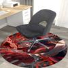1 шт. Круглый коврик с аниме-мультяшным дизайном FERG Ergo Art для коврика под офисное кресло, нескользящий ковер, подходит для домашнего декора, гостиной
