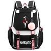 Anime Naruto Backpack Canvas Bookbag Back To School Bag for Girl Boy Teenager Schoolbag Rucksack Men Women Leisure Travel Bag