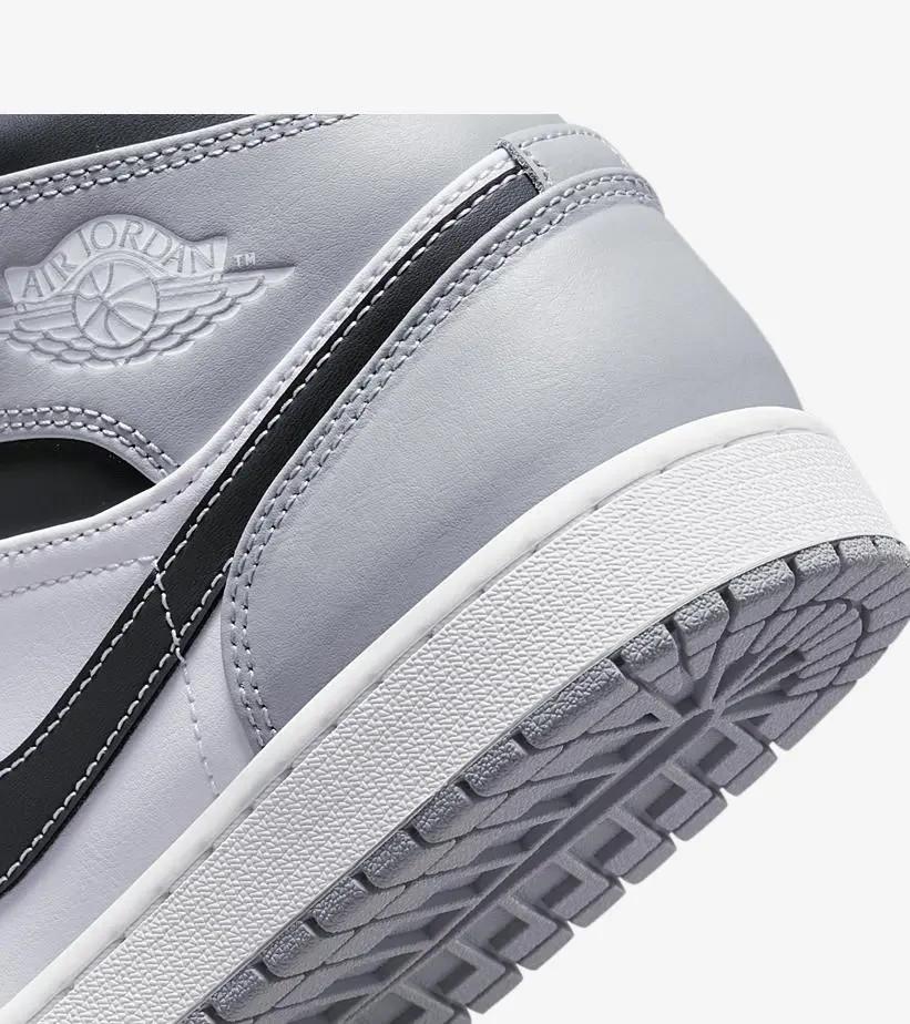 554724-078 Nike Air Jordan 1 Mid Серый Белый Антрацит (Мужской)