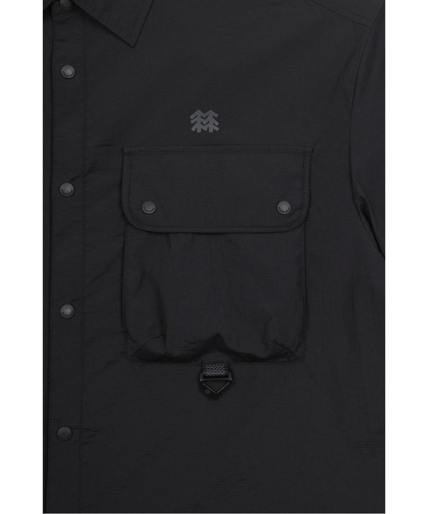 Koolongseupocheu Мужская рубашка с коротким рукавом Jwscm26111Blk