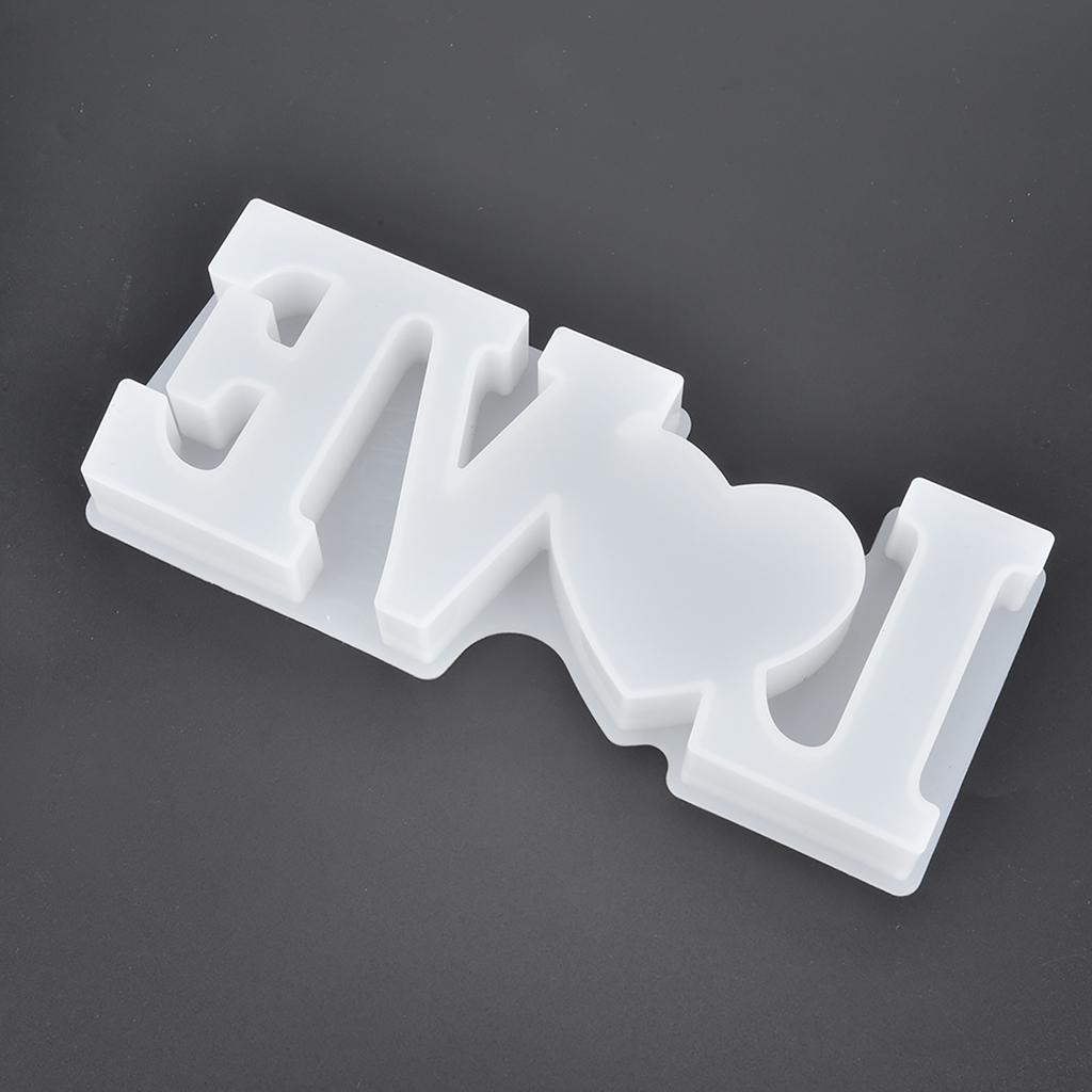 Силиконовая форма Прозрачная буква LOVE Форма Сухой цветок Ручная работа Украшение Ремесло