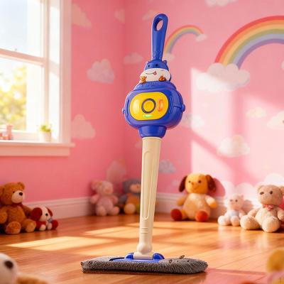 Дети';s Швабра со светом и звуком, Обучающее устройство для уборки, Игрушка для