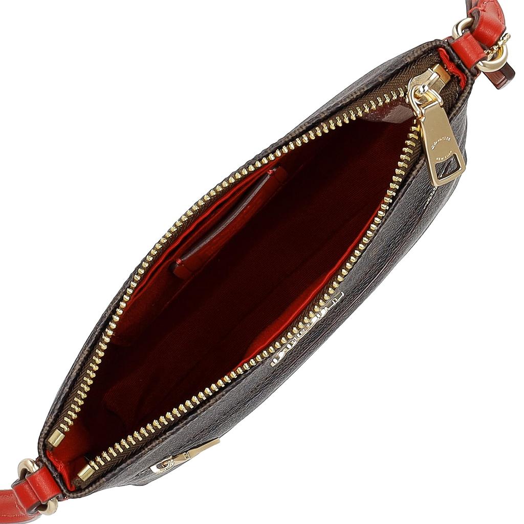 Сумка через плечо CW325 [Coach] женская коричневая/красная [Товар]